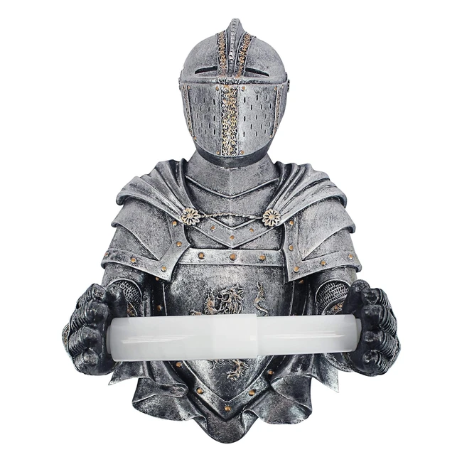 Porte-papier hyginique chevalier mdival Design Toscano CL5768