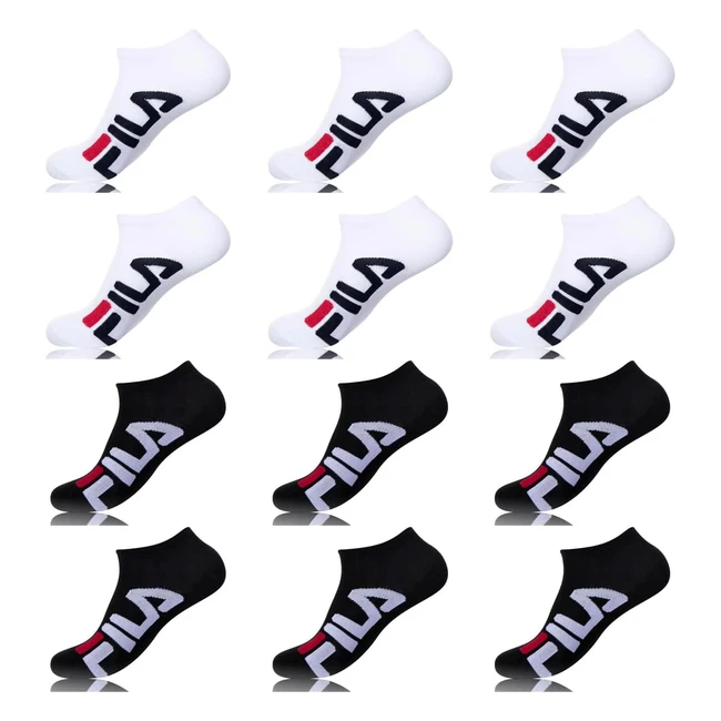 Fila Calzini Uomo Pacco da 12 - Confortevoli e Sportivi - Taglie 43-46