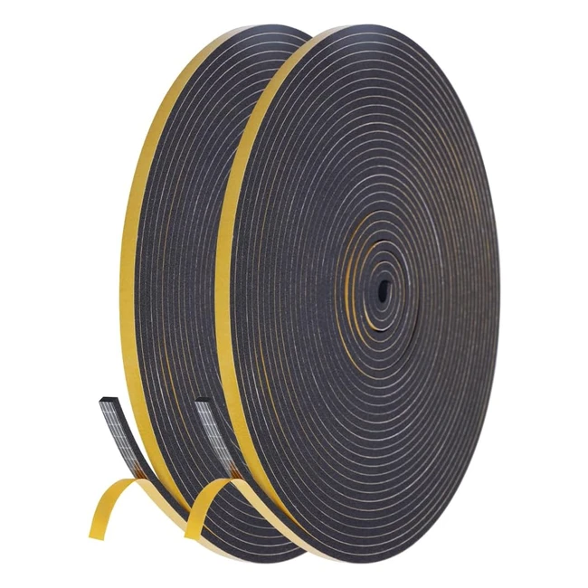 Nastro Autoadesivo Schiuma 6x3 mm 20m - Guarnizione Porte Finestre