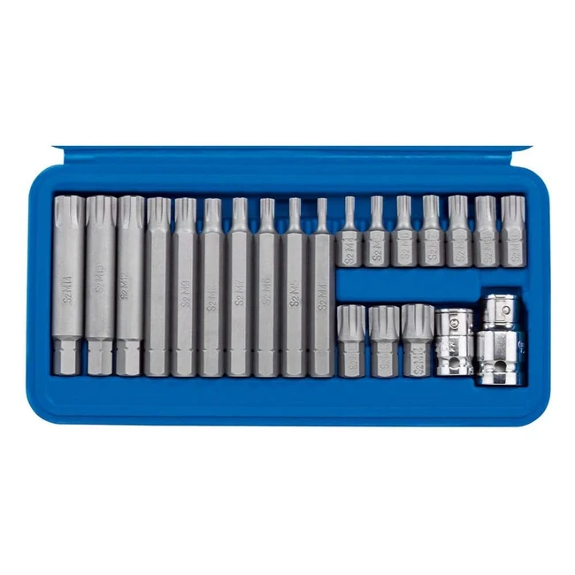 Set 22 pezzi chiavi a bussola e bit Draper RIBE22SETB 38 12 SQ Blu