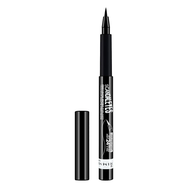 Rimmel Scandaleyes Precision Eyeliner 001 Black Long Wear Ultra Precise Felt Tip