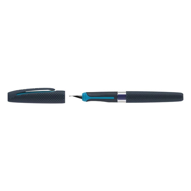 Pluma Estilográfica Pelikan Ilo Negro Pluma Ultraplano Escuela Oficina Diestros Zurdos Cartucho Azul Recargable