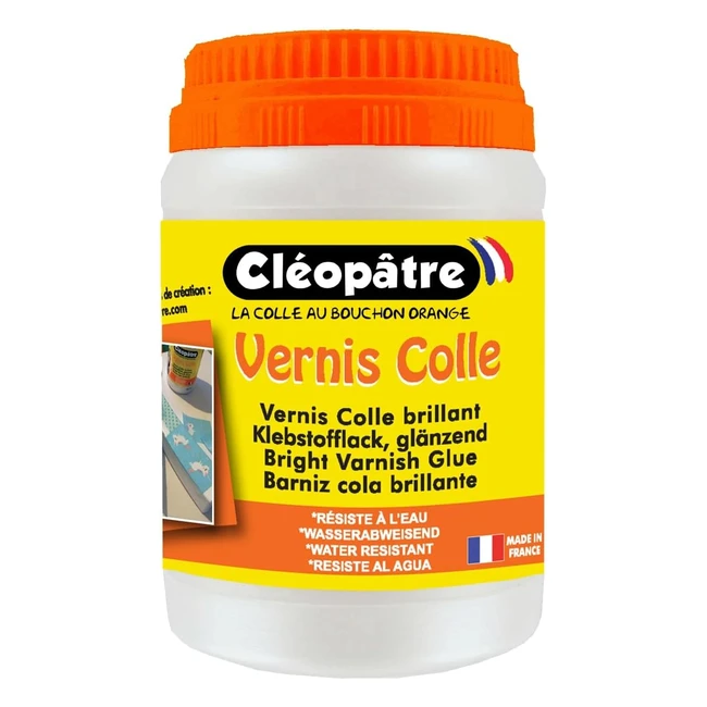 Barniz Cleopatre 250 gr - Protege y Brilla - Ideal para Decoupage y Patchwork