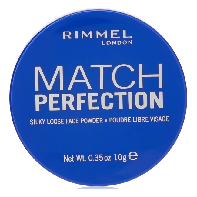 Rimmel London Match Perfection 10g Pack of 1 - Flawless  Long-Lasting Face Powd