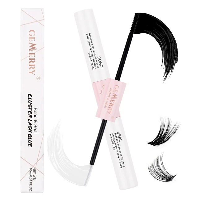 Gemerry Lash Bond & Seal 2-in-1 Glue for DIY Eyelash Extensions - Strong Hold, Long Retention, Waterproof