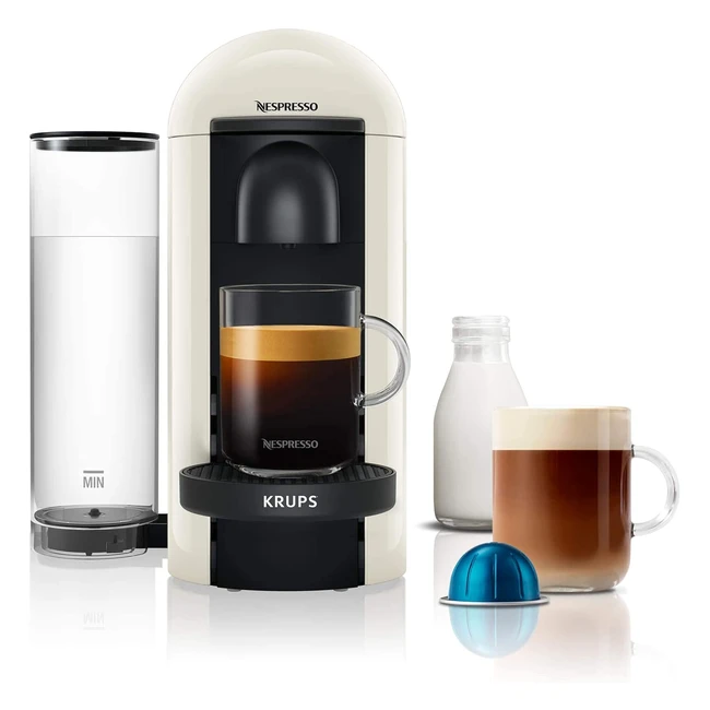 Nespresso Vertuo Plus Automatic Pod Coffee Machine by Krups - White