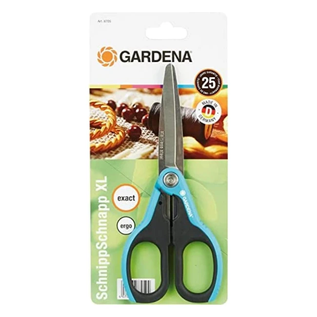 Ciseaux Coupetout Snipsnap XL Gardena - Acier Inoxydable - Confortables - Usage Domestique et Loisir