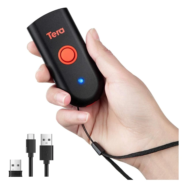 Tera Mini 1D 2D QR Bluetooth Barcode Scanner Wireless Portable 1D USB Wired Bar 