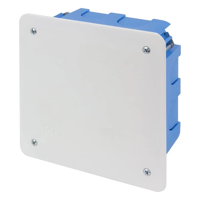 Caja de Conexiones Empotrable PP8181 para Placas de Yeso 105x105x50mm Azul