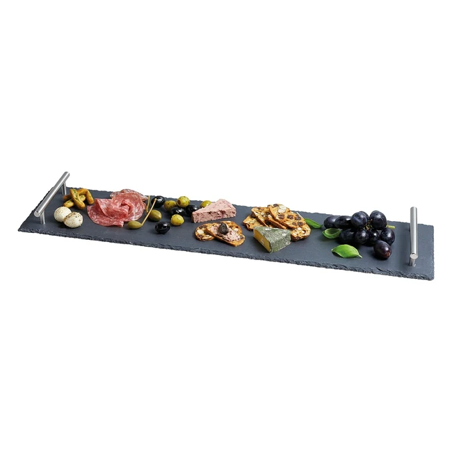 Artesa Slate Serving Platter 60 x 15cm - Ideal for Entertaining - Gift Box Inclu