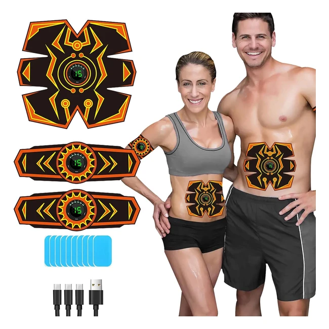 Elettrostimolatore Muscolare EMS 6 Modalit 15 Intensit - Allenamento Completo