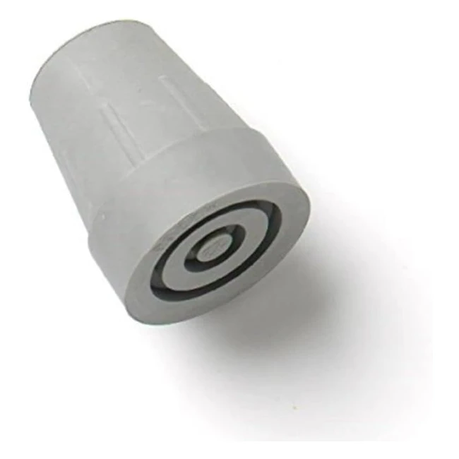 Lot de 2 Embouts de Canne Heavy Duty en Caoutchouc Gris 25mm - BH05288