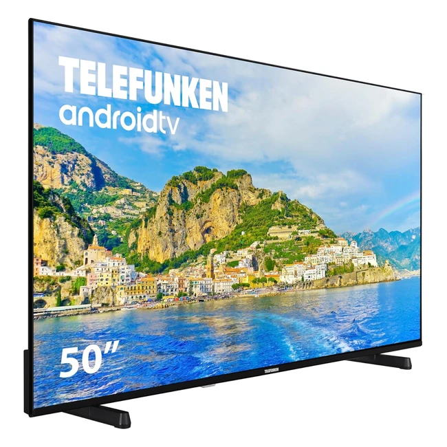 Telefunken 50DTUA724 Android TV 50 4K Ultra HD Diseo sin marcos HDR10 Dolby V