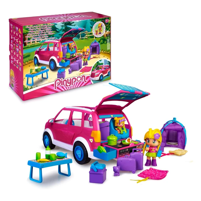 Pinypon Coche Camping Autocaravana de Juguete Famosa 700017015
