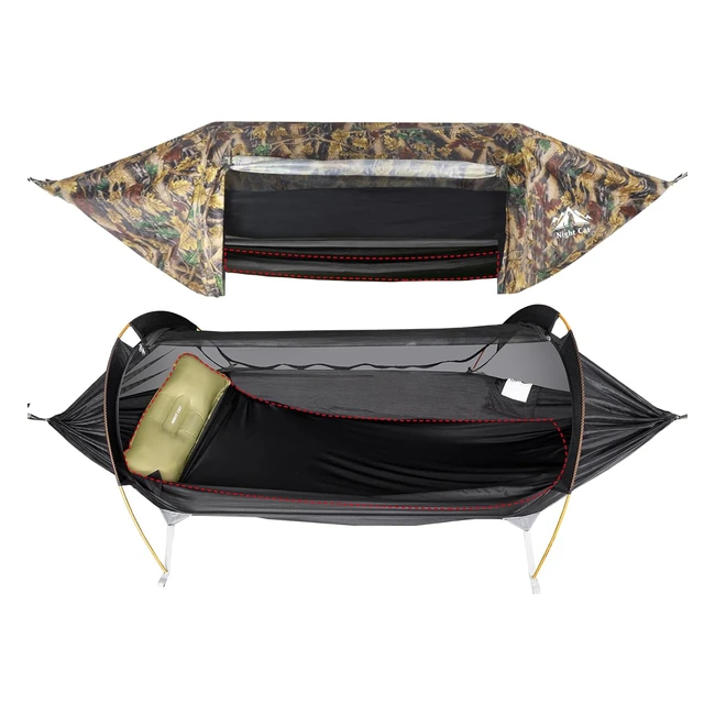 Hamac Tente Night Cat avec Moustiquaire Imperméable pour Randonnée Camping