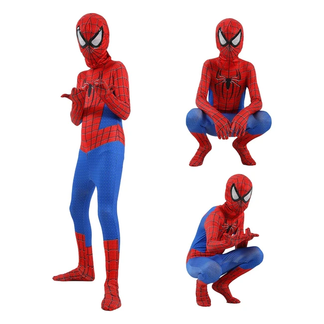 Déguisement Enfant Spider The First Cosplay Halloween Unisexe 100-150cm