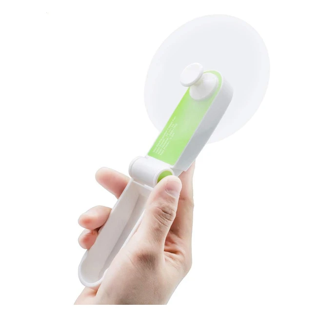 GlobalCrown Handheld Fan Mini Electric Hand Held Fans Rechargeable Portable Fold