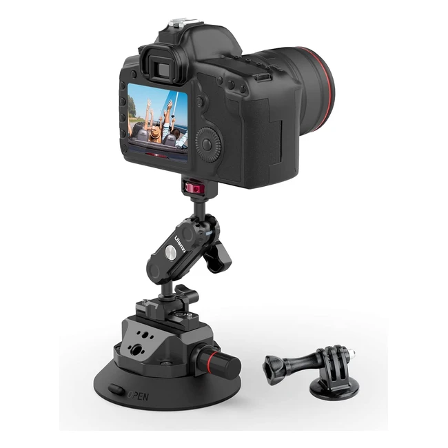 Ulanzi SC02 45 Kamera Auto Saugnapf Halterung fr GoPro Vakuum Saugnapfhalter mit