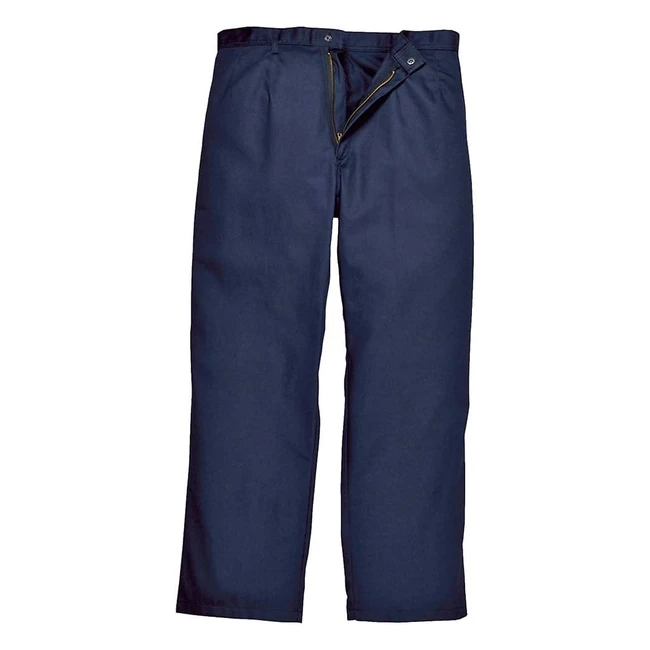 Portwest BZ30 Maximum Protection Bizweld Trousers Navy 4XL - Flame Resistant, 40 UPF, CE Certified