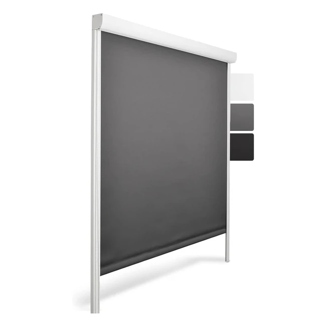 Sol Royal Kassettenrollo SolReflect K24 100x175 cm Anthrazit - Verdunkelungsroll