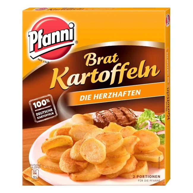 Pfanni Herzhaften Bratkartoffeln 400g - 100 Deutsche Kartoffeln - Schnelle Zube