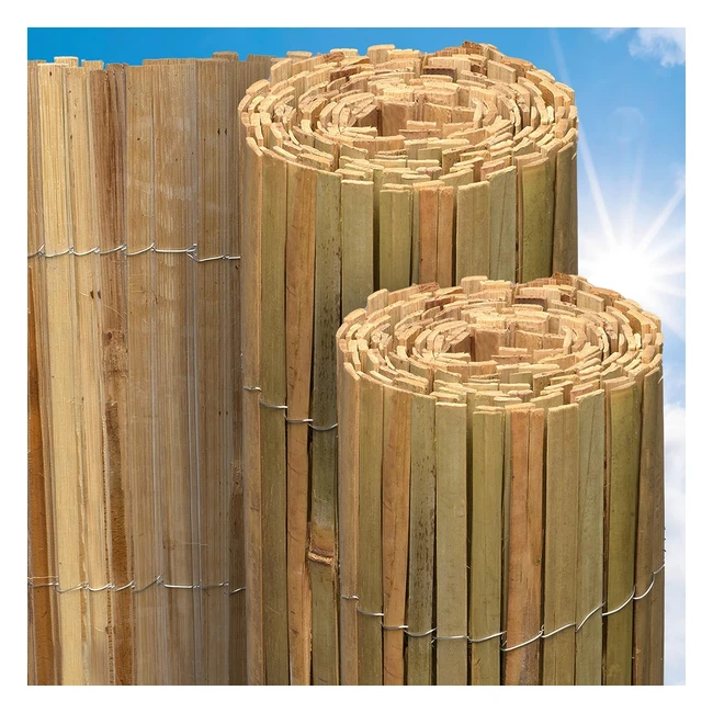 Sol Royal Bambus Sichtschutz SolVision B89 100x600 cm - FSC Bambusmatte als Wind- und Blickschutz für Garten & Balkon