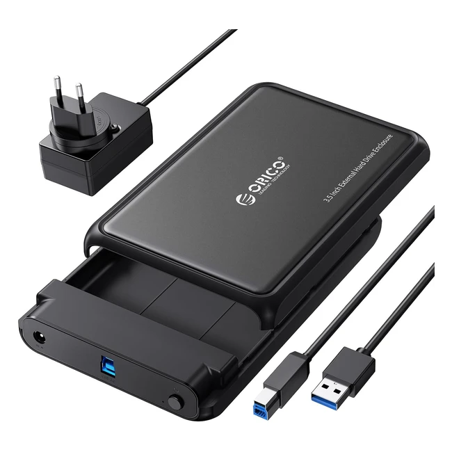 Custodia HDD 3.5 SATA USB 3.0 Esterno - Orico DDL35U3 - Velocità 5Gbps UASP - Supporto 20TB