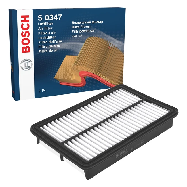 Filtro de Aire Bosch S0347 para Vehculos - Alta Capacidad de Retencin de Pol