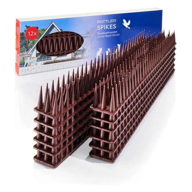 Pattler Vogelabwehr aus robustem Kunststoff Taubenabwehr fr Balkon Dachfenster