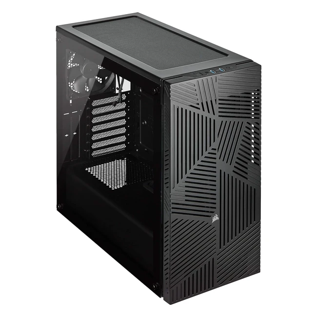 Corsair 275R Airflow Tempered Glass Midtower ATX Gaming Case - Three 120mm Cooli