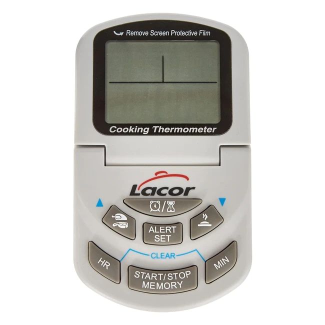Termmetro Digital Horno Lacor 62498 - Sonda Acero Inoxidable - Alarma Acstic