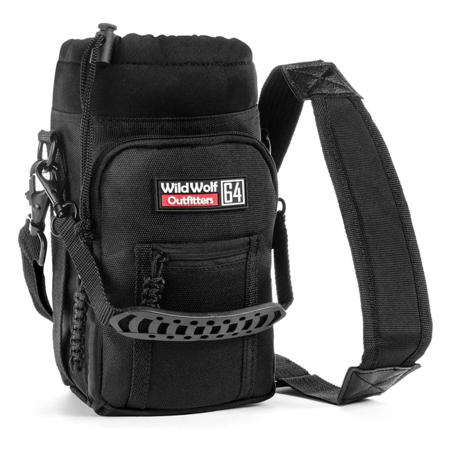 Wild Wolf Outfitters Water Bottle Carrier Holder - Black 19L - Handsfree Walking
