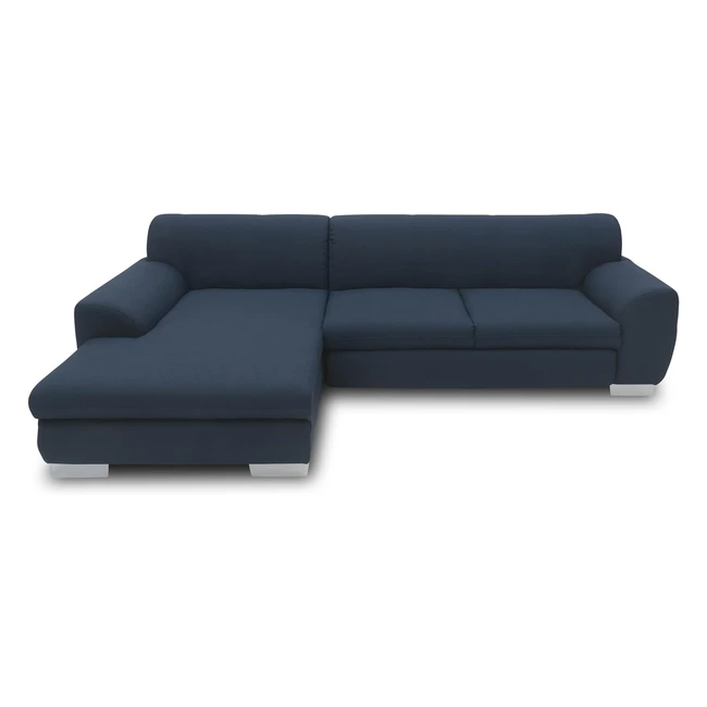 Domo Collection Nika Eckcouch mit Schlaffunktion L-Form Sofa Eckgarnitur Ecksofa