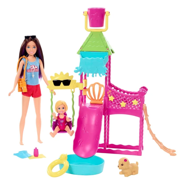 Barbie Skipper Primeros Trabajos - Set de Juego Parque Acuático - Mattel HKD80