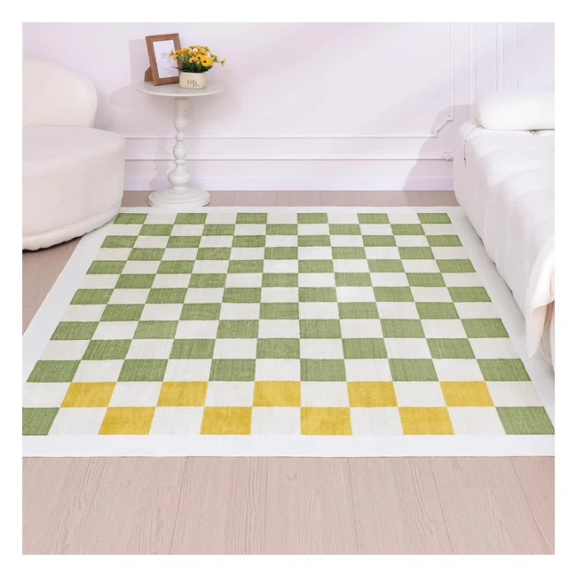 iheroo alfombra salon 160x230cm suave y confortable antideslizante lavable