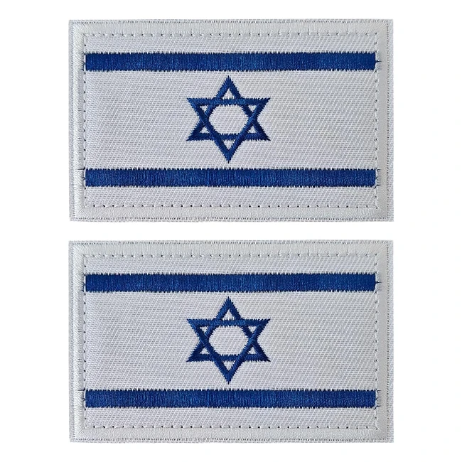 Axen Israel Flag Patch Tactical Morale - Pack of 2 - Military Uniform Emblem Pat
