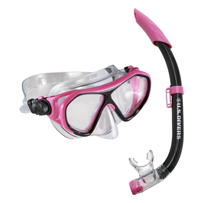 Kit plongée enfant US Divers Dorado II Jr - Vision panoramique 180° - Protection UV - Masque et tuba