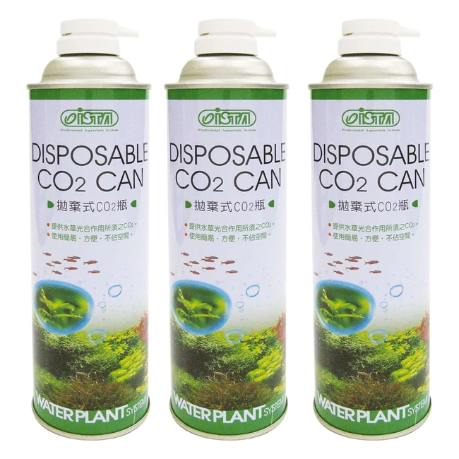 Recharges de CO2 pour plantes aquatiques ISTA - Lot de 3 - Ref. 12345 - Facile à utiliser