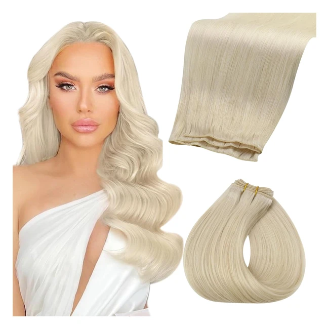 Fshine Extension Capelli Veri Geniale 50g 35cm Biondo Platino Remy Lisci Matassa