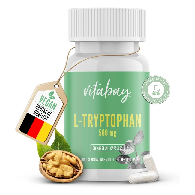 L-Tryptophan Kapseln 500 mg - 2424 - Natrliche Quelle fr besseren Schlaf