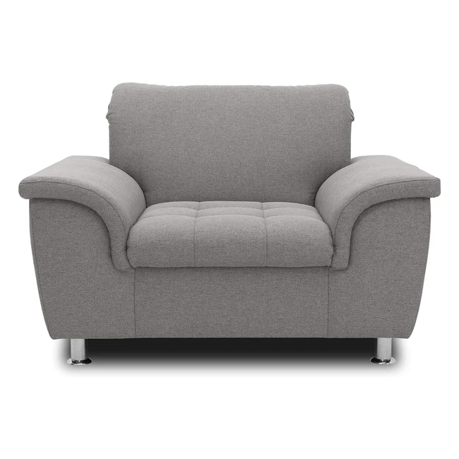 Hochlehner Polstersessel Franzi by Domo Collection - Grau - 120x105x81 cm - Nack