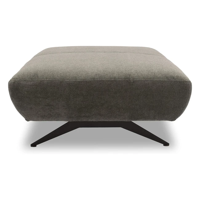 Domo Collection Hocker Milano Beistellhocker Polsterhocker Anthrazit 132x83x44cm