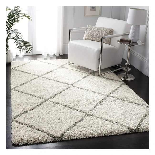 Safavieh Twiggy Shaggy SGH281 Teppich Gewebtes Polypropylen Weich und Langlebig