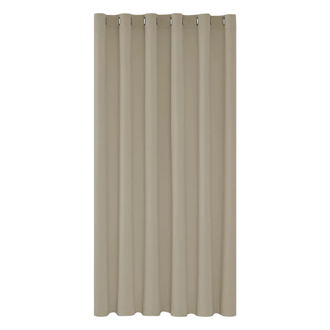 Deconovo Verdunkelungsvorhang Kinderzimmer 214x203 cm Beige