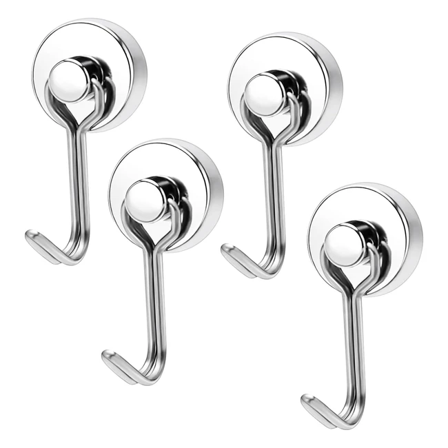 Simsky Crochets Magntiques Lot de 4 Crochets Argent Extra Forts Capacit 15kg