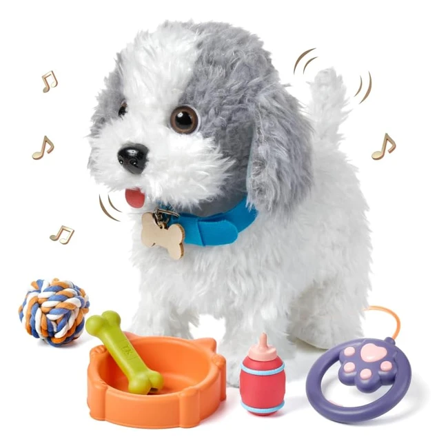 Perro Robot Interactivo con Correa y Accesorios - Juguete para Niños 3-6 años