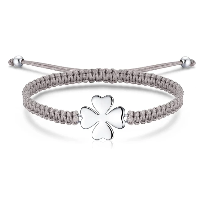 Bracciale quadrifoglio argento 925 - JRVeinfini - Ref. 12345 - Portafortuna donna
