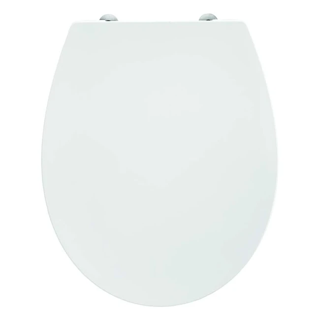 Asiento y Tapa Universal Ideal Standard Eurovit E131701 - Blanco - Fácil Instalación - Acero Inoxidable