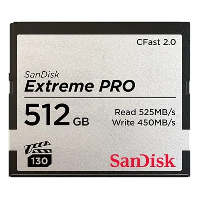 SanDisk Extreme Pro CFast 20 Memory Card 512GB - High Speeds  Cinema-Quality 4