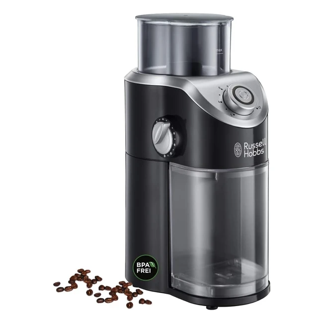 Macinacaff Elettrico Russell Hobbs 140W Nero - Impostazioni Macinatura Variabi